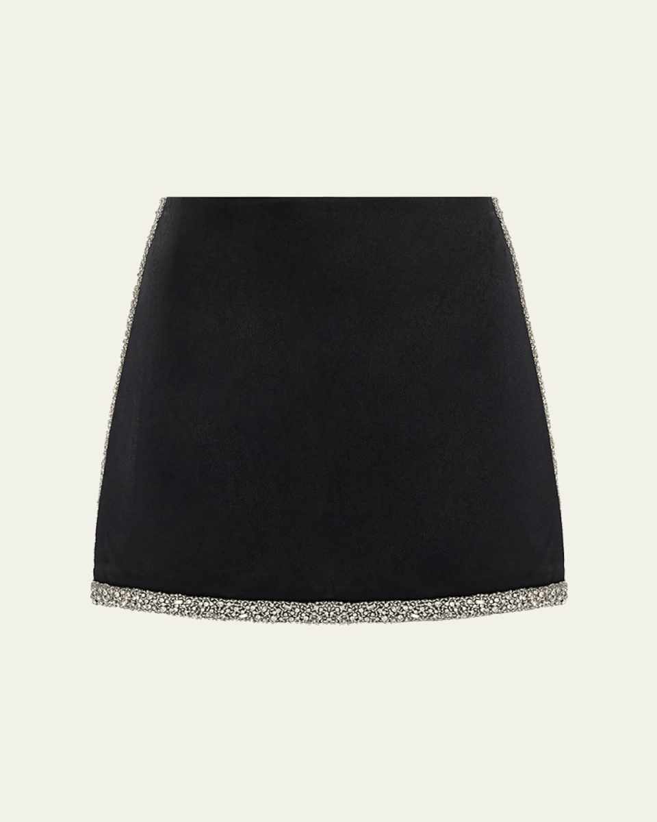 Riley Embellished A-Line Mini Skirt